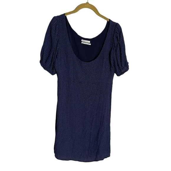 Urban Outfitters Polka Dot Micro Scoop Neck Mini Dress Large - Picture 1 of 6